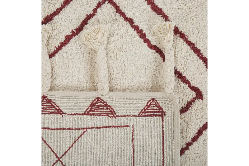 Kenitra Bomullsteppe 140x200 cm - Svart/hvit - Tekstiler & tepper - Teppe & matte - Moderne matte - Bomullsmatter