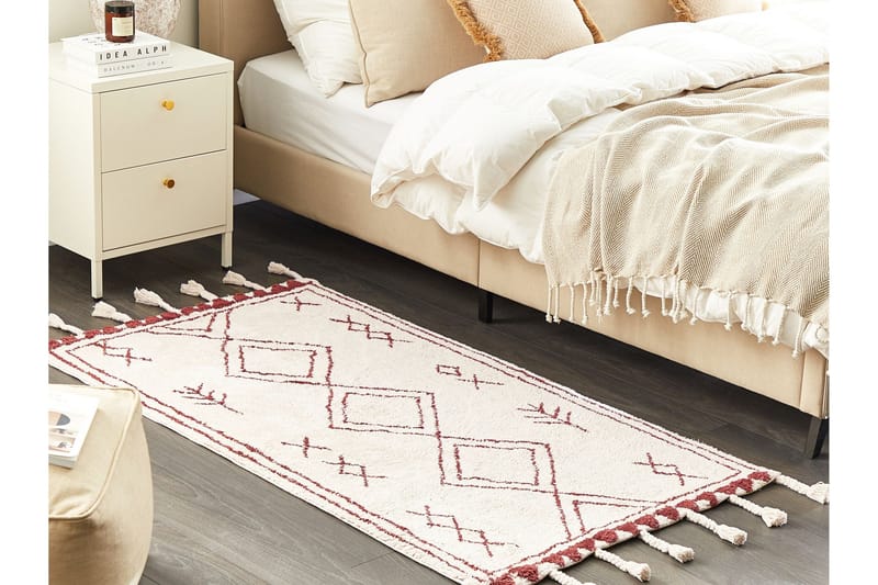 Kenitra Bomullsteppe 80x150 cm - Svart/hvit - Tekstiler & tepper - Teppe & matte - Moderne matte - Bomullsmatter