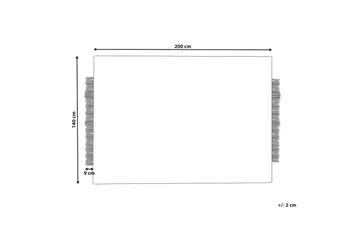 Ketenli Ullteppe 140x200 cm - Svart/hvit - Tekstiler & tepper - Teppe & matte - Moderne matte - Ullteppe