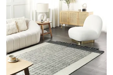 Ketenli Ullteppe 160x230 cm - Svart/hvit - Tekstiler & tepper - Teppe & matte - Moderne matte - Ullteppe