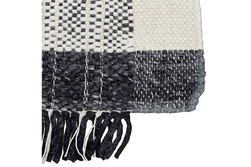 Ketenli Ullteppe 160x230 cm - Svart/hvit - Tekstiler & tepper - Teppe & matte - Moderne matte - Ullteppe