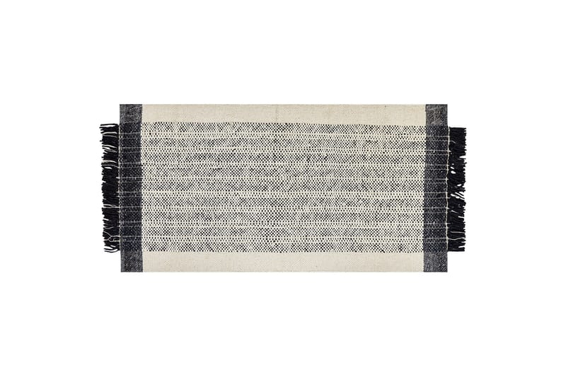 Ketenli Ullteppe 80x150 cm, Svart/hvit
