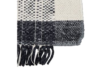 Ketenli Ullteppe 80x150 cm - Svart/hvit - Tekstiler & tepper - Teppe & matte - Moderne matte - Ullteppe