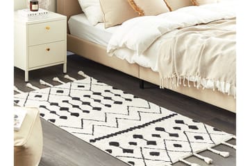 Khemisset Bomullsteppe 80x150 cm - Svart/hvit - Tekstiler & tepper - Teppe & matte - Moderne matte - Bomullsmatter