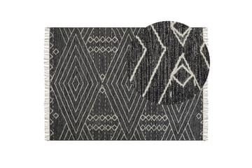 Khenifra Bomullsteppe 160x230 cm - Svart/hvit - Tekstiler & tepper - Teppe & matte - Moderne matte - Bomullsmatter