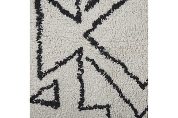 Khouribga Bomullsteppe 140x200 cm - Svart/hvit - Tekstiler & tepper - Teppe & matte - Moderne matte - Bomullsmatter
