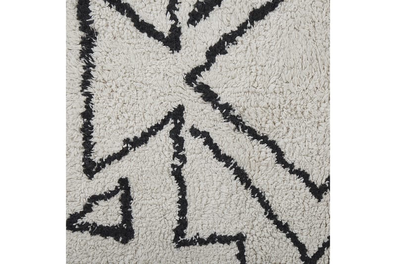 Khouribga Bomullsteppe 160x230 cm - Svart/hvit - Tekstiler & tepper - Teppe & matte - Moderne matte - Bomullsmatter