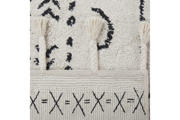 Khouribga Bomullsteppe 80x150 cm - Svart/hvit - Tekstiler & tepper - Teppe & matte - Moderne matte - Bomullsmatter