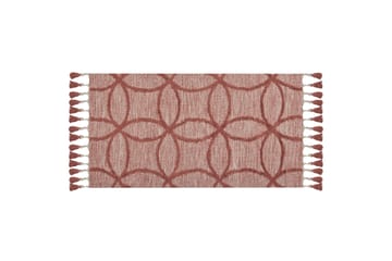 Kirsehir Bomullsteppe 80x150 cm - Rød - Tekstiler & tepper - Teppe & matte - Moderne matte - Bomullsmatter