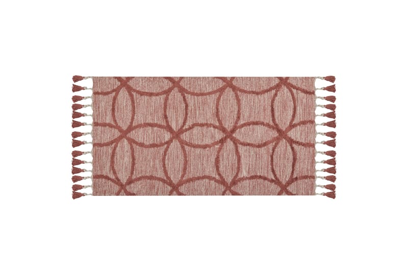 Kirsehir Bomullsteppe 80x150 cm, Rød