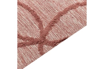 Kirsehir Bomullsteppe 80x150 cm - Rød - Tekstiler & tepper - Teppe & matte - Moderne matte - Bomullsmatter