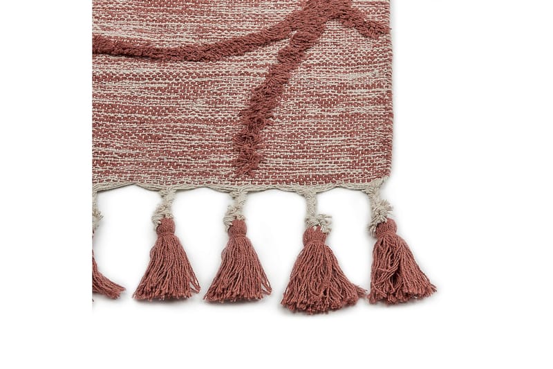 Kirsehir Bomullsteppe 80x150 cm - Rød - Tekstiler & tepper - Teppe & matte - Moderne matte - Bomullsmatter