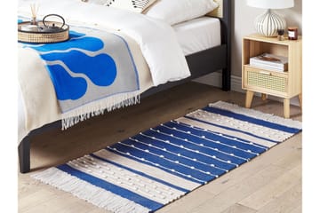 Kondhali Ryeteppe 80x150 cm - Blå - Tekstiler & tepper - Teppe & matte - Moderne matte - Ryetepper