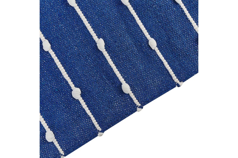 Kondhali Ryeteppe 80x150 cm - Blå - Tekstiler & tepper - Teppe & matte - Moderne matte - Bomullsmatter