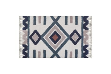 Kozlu Ryeteppe 140x200 cm - Blå - Tekstiler & tepper - Teppe & matte - Moderne matte - Ryetepper