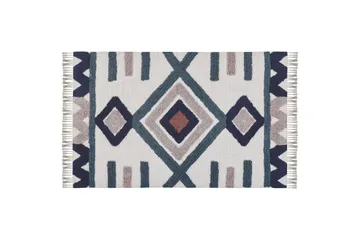 Kozlu Ryeteppe 160x230 cm - Blå - Tekstiler & tepper - Teppe & matte - Moderne matte - Bomullsmatter