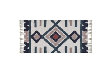 Kozlu Ryeteppe 80x150 cm - Blå - Tekstiler & tepper - Teppe & matte - Moderne matte - Bomullsmatter