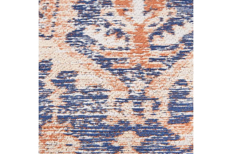 Kurin Bomullsteppe 140x200 cm - Blå - Tekstiler & tepper - Teppe & matte - Moderne matte - Gangmatter