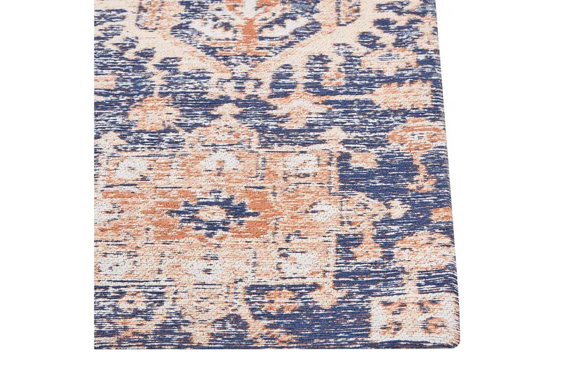 Kurin Bomullsteppe 140x200 cm - Blå - Tekstiler & tepper - Teppe & matte - Moderne matte - Gangmatter