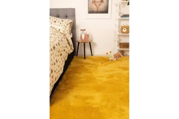 Langhåret teppe Royal Deluxe - 140x200 cm, Gul - Tekstiler & tepper - Teppe & matte - Moderne matte - Ryetepper