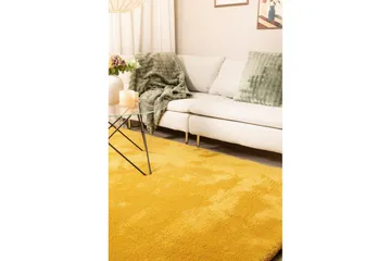 Langhåret teppe Royal Deluxe - 140x200 cm, Gul - Tekstiler & tepper - Teppe & matte - Moderne matte - Ryetepper