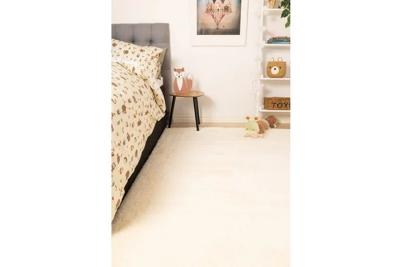 Langhåret teppe Royal Deluxe - 140x200 cm, Krem - Tekstiler & tepper - Teppe & matte - Moderne matte - Ryetepper