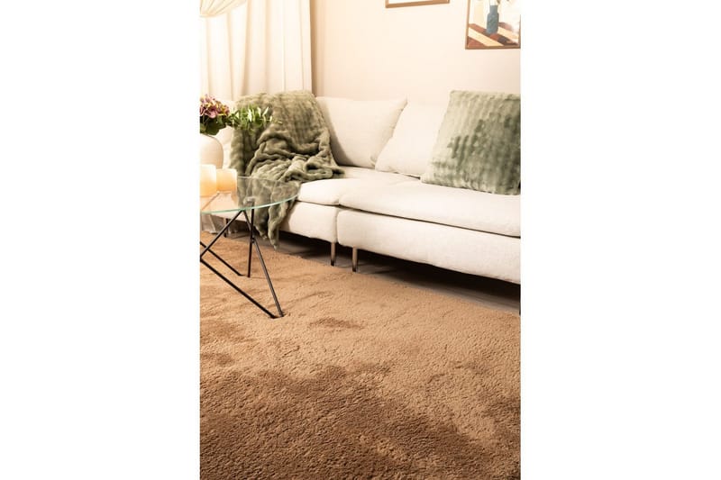 Langhåret teppe Royal Deluxe - 140x200 cm, Mokka - Tekstiler & tepper - Teppe & matte - Moderne matte - Ryetepper