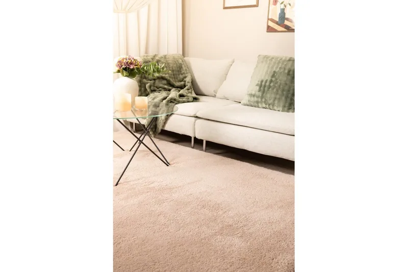 Langhåret teppe Royal Deluxe - 140x200 cm, Støvrosa - Tekstiler & tepper - Teppe & matte - Moderne matte - Ryetepper
