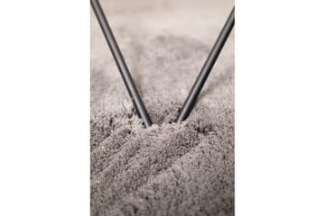 Langhåret teppe Royal Deluxe Rund - 120x120 cm, Grå - Tekstiler & tepper - Teppe & matte - Moderne matte - Ryetepper