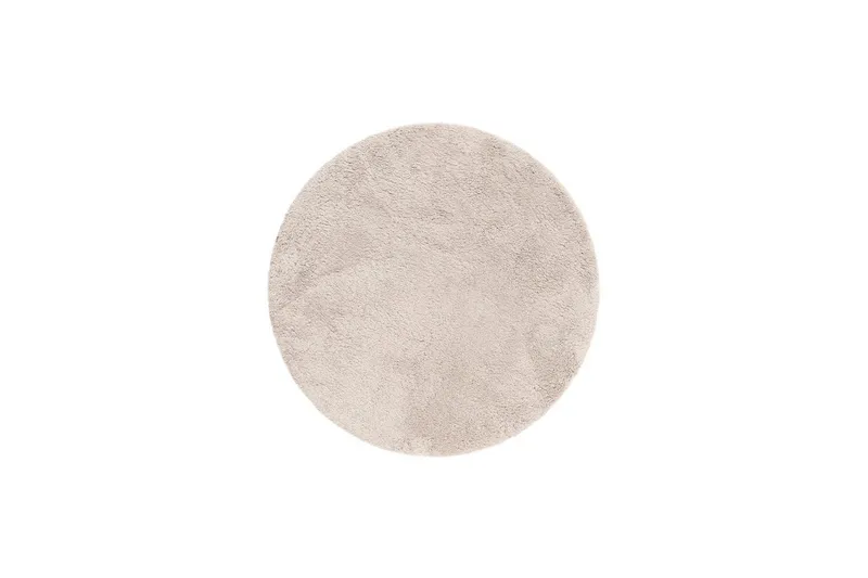 Langhåret teppe Royal Deluxe Rund, 120x120 cm, Greige