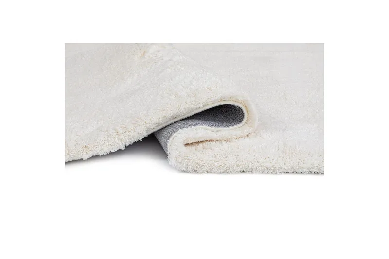 Langhåret teppe Royal Deluxe Rund - 120x120 cm, Krem - Tekstiler & tepper - Teppe & matte - Moderne matte - Ryetepper