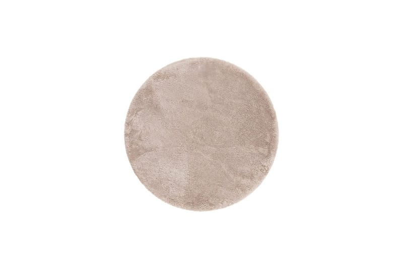 Langhåret teppe Royal Deluxe Rund, 120x120 cm, Lin