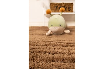 Langhåret teppe Royal Deluxe Rund - 120x120 cm, Mokka - Tekstiler & tepper - Teppe & matte - Moderne matte - Ryetepper