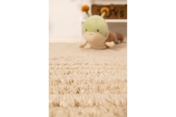 Langhåret teppe Royal Deluxe Rund - 120x120 cm, Natur - Tekstiler & tepper - Teppe & matte - Moderne matte - Ryetepper
