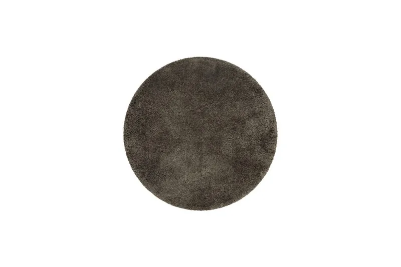 Langhåret teppe Royal Deluxe Rund, 120x120 cm, Smaragdgrønn