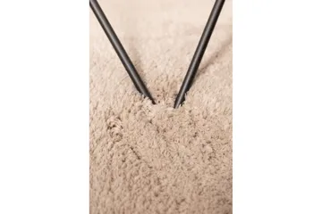 Langhåret teppe Royal Deluxe Rund - 160x160 cm, Lin - Tekstiler & tepper - Teppe & matte - Moderne matte - Ryetepper