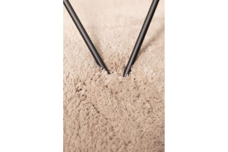 Langhåret teppe Royal Deluxe Rund - 160x160 cm, Lin - Tekstiler & tepper - Teppe & matte - Moderne matte - Ryetepper