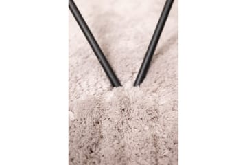 Langhåret teppe Royal Deluxe Rund - 160x160 cm, Sølv - Tekstiler & tepper - Teppe & matte - Moderne matte - Ryetepper