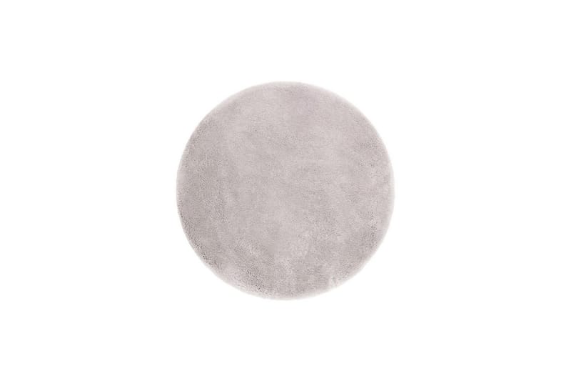 Langhåret teppe Royal Deluxe Rund - 160x160 cm, Sølv - Tekstiler & tepper - Teppe & matte - Moderne matte - Ryetepper