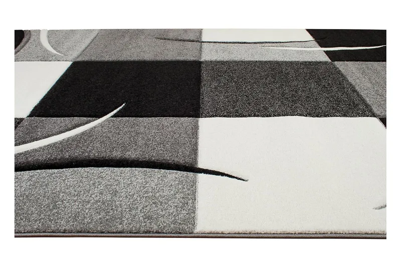 London Patch Friezematte 200x290 - Svart - Tekstiler & tepper - Teppe & matte - Moderne matte - Wiltontepper