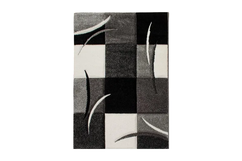 London Patch Friezematte 200x290 - Svart - Tekstiler & tepper - Teppe & matte - Moderne matte - Wiltontepper