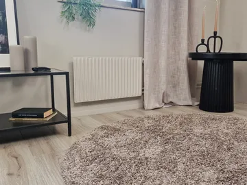 Lounge Ryeteppe Rundt 240 cm - Lin - Tekstiler & tepper - Teppe & matte - Moderne matte - Ryetepper