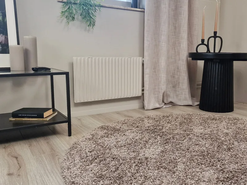 Lounge Ryeteppe Rundt 240 cm - Lin - Tekstiler & tepper - Teppe & matte - Moderne matte - Ryetepper