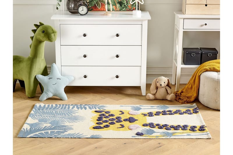 Luas Bomullsteppe 80x150 cm - Beige - Tekstiler & tepper - Teppe & matte - Moderne matte - Bomullsmatter