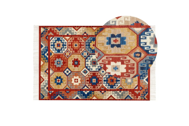 Lusarat Ullteppe 200x300 cm - Rød - Tekstiler & tepper - Teppe & matte - Moderne matte - Ullteppe