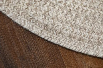 Lya Ullteppe Ø200 cm Rund - Beige - Tekstiler & tepper - Teppe & matte - Moderne matte - Ullteppe