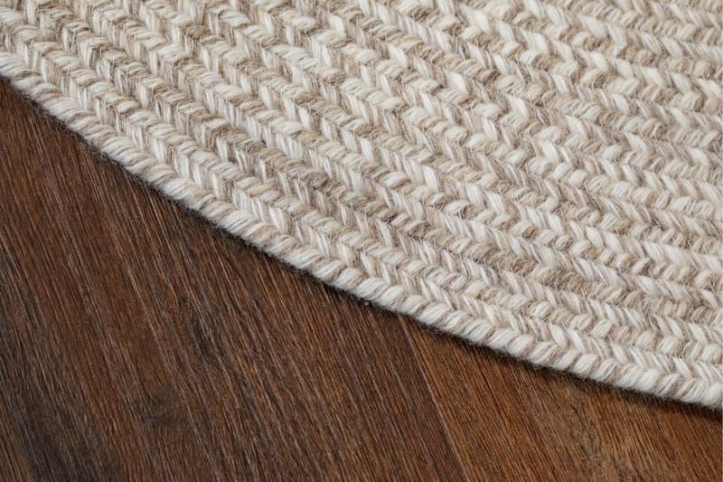 Lya Ullteppe Ø200 cm Rund - Beige - Tekstiler & tepper - Teppe & matte - Moderne matte - Ullteppe