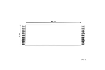 Manavgat Gangmatte 80x200 cm - Beige - Tekstiler & tepper - Teppe & matte - Moderne matte - Gangmatter
