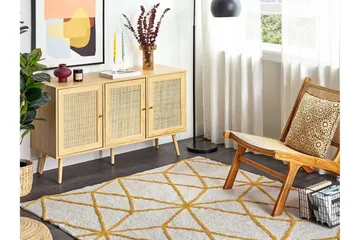 Marand Ryeteppe 160x230 cm - Svart/hvit - Tekstiler & tepper - Teppe & matte - Moderne matte - Ryetepper