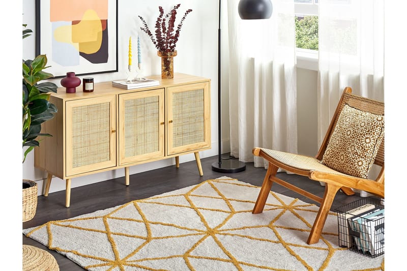 Marand Ryeteppe 160x230 cm - Svart/hvit - Tekstiler & tepper - Teppe & matte - Moderne matte - Ryetepper